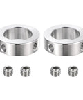 Stainless Steel Shaft Collar Set 32mm ID 50mm OD 16mm Thick Double Hole Bore Locking Collars for Gearboxes and Machine Tools 2 Pack