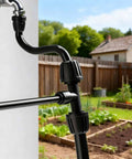 8 Pack 1/2 Inch To 1/4 Inch Drip Irrigation Fittings Quick Connect Reducing Tee Adapters For Splitting 1/2 Inch Tubing Into 1/4 Inch Tubes Durable Irrigation Connectors For Home Gardens installed in garden