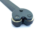 Pro Grade Pivot Head Knurling Tool With Diamond Metric Pattern For Lathes, Half Inch Square Shank, Medium Size, Hardened Alloy Steel Knurls