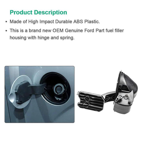 Gas Filler Door Housing With Hinged Pocket For Ford F-150 2009-2014 And Lincoln Mark LT 2010-2014 Replacement Part Installed