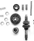 Motorcycle Foot Pedal Mount Kit With Metal Foot Pegs And Silver Spring Washers For Enhanced Stability And Easy Install Universal Footrest Bolt Set With Two Pins, metal gears and springs