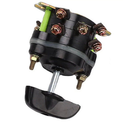 Beefed Up Gear Reduction Electric Motor Kit 12V 500W speed knob controller component with metal and plastic parts