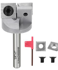 Heavy Duty Cnc Spoilboard Surfacing Router Bit Featuring Quick Swap Two Flute Cutters And One Quarter Inch Shank for precision routing tools