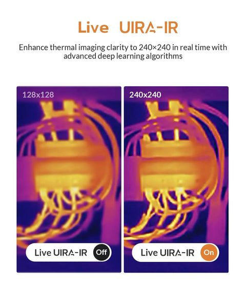 GT16S Thermal Camera With AI Scene Detection And Built In Thermometer Mode, Auto Flagged Moisture Insulation And Floor Heating Alerts, Ideal for electrical panel inspection