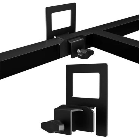 Heavy Duty Adjustable Anti Slip Mattress Grippers For Bed Frame, close-up of steel clamp with adjustable bracket for secure fit.