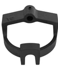Heavy Duty Drill Press Mortising Attachment Kit With Four Precision Chisels And Steel Rings Hella Tough tool steel mortising clamp close-up.