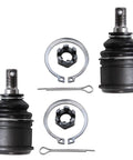 12 Piece Front Suspension Kit for 1997 1998 1999 2000 2001 Honda CR V Ready to Roll With Front Outer and Inner Tie Rods, Front Lower Ball Joints, Sway Bar Links, and Rack and Pinion Tie Rod Boots, shown with tie rod ends and boots