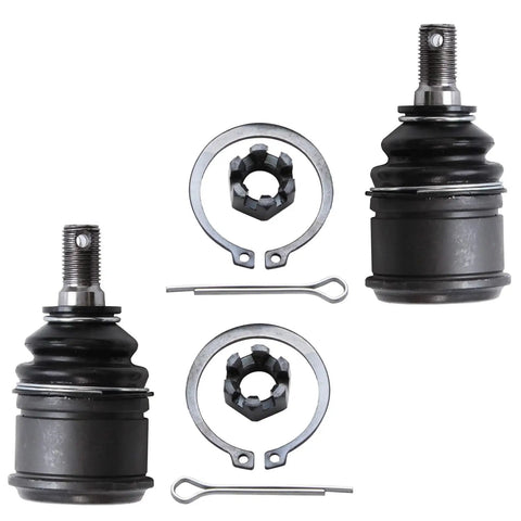 12 Piece Front Suspension Kit for 1997 1998 1999 2000 2001 Honda CR V Ready to Roll With Front Outer and Inner Tie Rods, Front Lower Ball Joints, Sway Bar Links, and Rack and Pinion Tie Rod Boots, shown with tie rod ends and boots