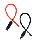 Beefy 10AWG Solar Extension Cable 1 Ft With IP67 PV Connector One End And Bare Wire Other, Tinned Copper For Solar Panels