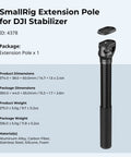 Game Changing Carbon Fiber Gimbal Extension Pole For Dji Rs Stabilizers 15 Inch Arm For Mounting Camera Gear