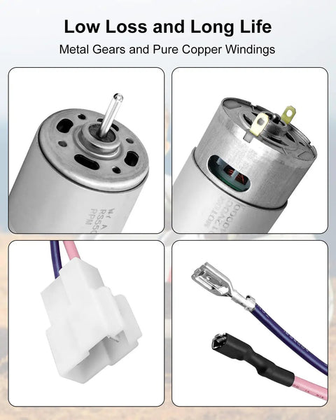 12V RS550 40000RPM Electric Motor Drive Engine parts with connectors and copper windings for Power Wheel Cars