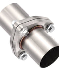 2.5 Inch 3 Bolt Exhaust Flange Piping Kit Fabricated From Badass 304 Stainless Steel with bolts and spacer detail.