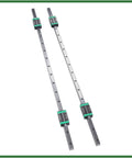 Two Pack 1000Mm Linear Guide Rails With SFU1605 1000Mm Ball Screw Kit For CNC Routers Comes With BF12 BK12 End Supports, top view