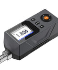 Pro Grade Surface Roughness Tester With 5 Micron Diamond Stylus Inductive Sensor High Precision Digital Profilometer For Engineering And Lab Use Multi Parameter Finish Measurement Of Ra Rz Rq Rt Rp Rsk Rku Rmr And More with display and controls