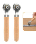 Pro Grade Dual Size Box Resizer Tool Set with 0.5mm and 1.2mm CAMs shown scoring cardboard piece.