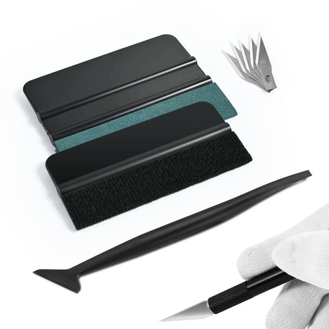 Car Window Tint Installation Kit With 9 In 1 Window Film Tools For Easy Tinting, Pro Grade Vinyl Wrap Squeegees and Craft Knife