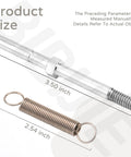 Spring Pin Upgrade Kit Compatible With Boss Snow Plows For Seamless Fit And Safer Snow Removal Easy No Fuss Installation With Durable Steel Components Part MSC04764 Delivers Reliable Pin Connections And Smooth Plow Operation showing steel components with measurements.