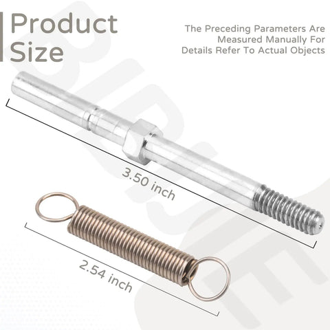 Spring Pin Upgrade Kit Compatible With Boss Snow Plows For Seamless Fit And Safer Snow Removal Easy No Fuss Installation With Durable Steel Components Part MSC04764 Delivers Reliable Pin Connections And Smooth Plow Operation showing steel components with measurements.