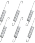 Set of 6 Solid 5 Inch Recliner Spring Replacement Set For Couch And Chair Mechanism Fix No Sweat Tension Coil Extensions.