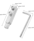 Heavy Duty 2 Piece Broken Valve Screw Extractor Kit Made From Premium Stainless Steel For Effortless Faucet Removal And Pipe Thread Repair Jobs Made Easy, 2.36 in