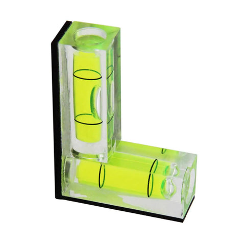 Horizontal Vertical Pocket Levels Strong Magnet, Green with dual bubble vials for accurate measurements in construction tasks.