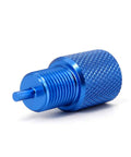 Rock Solid Brake Proportioning Valve Bleeder Tool For PV2 And PV4 Disc And Drum Systems, Blue anodized aluminum, precision fit.