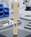 Pro Grade PEEK Tweezers Set For Delicate Semiconductor Handling With Zero Static Build Up And Totally Non Magnetic Tips Solid For Cleanroom Wafer Jobs And Quick Electronics Fixes At Eight Inches on a lab table with tools.