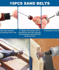 Pro Grade All In One 268 Piece 1 Inch Wet And Dry Sanding Kit showing sanding drum assembly and usage on wood surface