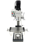 Gear Head Vertical Drill Press With Auto Feed For Drilling Milling And Tapping M20, front view, shows spindle and controls