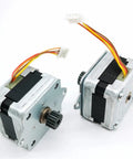 Nema 14 Stepper Motor 35x35mm Frame 1.8 Degree Step 2 Phase 4 Wires 1.2A 0.1N m Torque For CNC Machines And 3D Printers Smooth Precise Motion Beefy Torque For Rock Solid Performance In Tough Jobs, front view with gear shaft