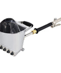 Pro Grade Air Powered Stucco And Mortar Sprayer With Deep Hopper And Four Quick Change Nozzles for easy plaster applications.