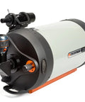 EdgeHD 11 Inch Schmidt Cassegrain Telescope with CGX Equatorial Mount, showing high precision optics and white cylindrical body
