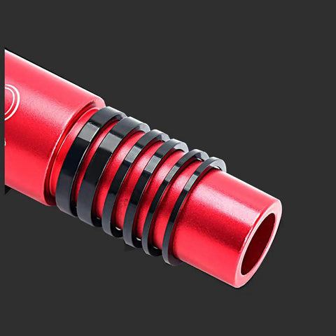Close-up of 12 Piece Bicycle Headset Spacer Set For 1 1/8 Inch Threadless Aluminum Alloy Stem Spacers In 2mm 3mm 5mm 10mm Black