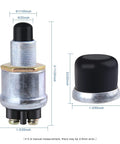 12V Weatherproof Push Button Start Switch With Black Neoprene Cap For Cars Trucks Boats RVs And ATVs momentary engine start