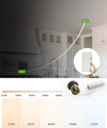 YOVELOS 6-Pack 10W Trimless Recessed LED 3 Inch Slim Spotlight with dimmable CCT settings in a modern kitchen setting.