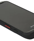 Heavy Duty Android PDA Handheld Mobile Computer Equipped With Rapid 2D Scanner And WiFi And WWAN NFC Reader And Camera showing black and red design.