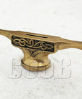 Bronze Finger Guard Bolster For Hunting Knives, Celtic Style Pommel Guard For Custom Knife Making, hand cast design