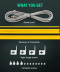Ultra Fast Safety Light Curtain Sensor System With 40mm Beam Pitch And 5m Detection Range Ten Beams Industrial Security Guard Device showing power cord, receiver and transmitter, right angle frame, T-shaped screws.