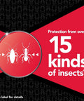 Perimeter Protection Refill For Indoor And Outdoor Use Up To 18 Months Of Protection 1 Gallon With Auto Trigger Hose Dip Tube And Holster Compatibility Save Money Cut Plastic Waste Keep Bugs At Bay. Protection from 15 insect types illustrated.