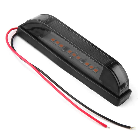 Smoked Amber 4 Inch LED Front Grille Marker Light Kit, Four Pieces, Nine LEDs Per Light, Full LED Center Grille Running And Position Light