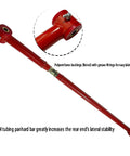 Adjustable Panhard Bar Track Rod For 2005 2014 Ford Mustang 2 Door Red High Strength Carbon Steel With Poly Bushing And Thermofuse For Maintenance Free Track Arm Upgrade, red adjustable rear suspension link