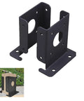 Two Pack Wood Fence Post Anchor Base Brackets For Pergola And Fence Posts Backyard Deck Projects, DIY Friendly Easy Install