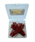 30 Piece 1.25mm JST 2 Pin Micro Connector Kit With 80mm 26AWG Red Black Wires for RC in plastic case