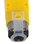 NDNCZDHC 48mm Mecanum wheel for TT geared motor; yellow housing with gray wheel assembly