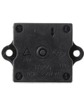 Back view of Rotary Switch 4 Position 3 Speed Heater Blower Fan Control Knob for industrial usage, showing durable metal construction