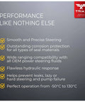 Features of Long Life Synthetic Hydraulic And Power Steering Fluid for European US and Asian cars 1 quart