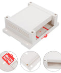 Weatherproof Outdoor Electrical Junction Box In Gray Flame Retardant ABS Plastic Industrial Enclosure For Wall Sockets And Control Panels