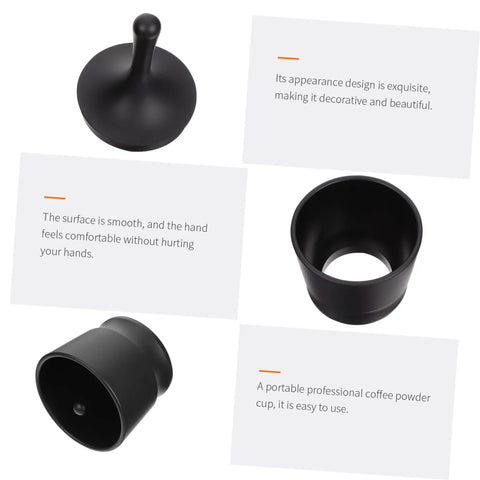 Aluminum Alloy Espresso Dosing Cup With Flat Base For Coffee Machines And Barista Use Portable Powder Collector Cup