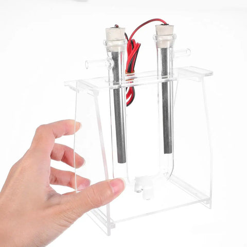 Hands-On Water Electrolysis Demonstration Kit For Science Class, Classroom-Ready Educational Lab Equipment held by hand