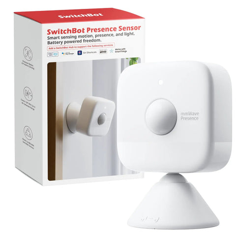Smart MmWave Radar Motion Sensor With Bluetooth Presence And Dynamic Detection Zone Positioning for rooms displayed with packaging